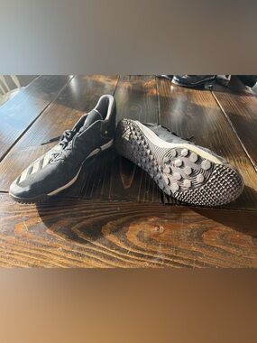 adidas Men's Black baseball turf shoes with White Accents